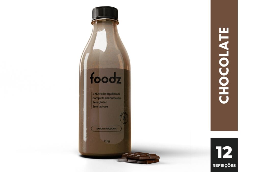Foodz Original Foodz Chocolate V3 (12) - R$27 por refeição