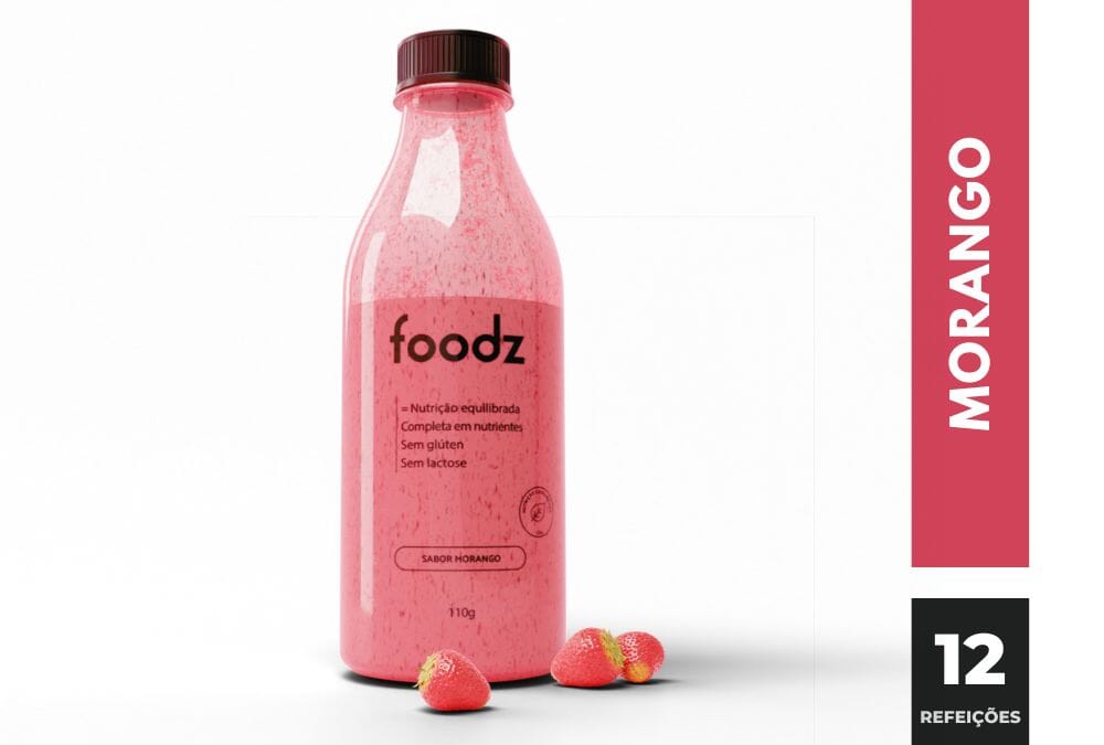 Foodz Original Foodz Morango V3 (12) - R$27 por refeição