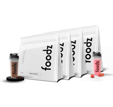 Combo 4 Bags Foodz Pro - 2 Morango + 2 Chocolate Foodz 