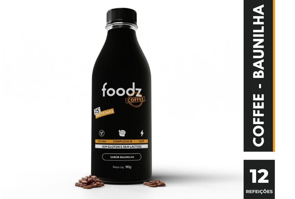 Foodz Coffee Baunilha Foodz Caixa Coffee Baunilha - R$24,99 por refeição 